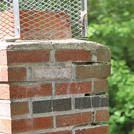 repairing spalling chimney bricks burlington wi