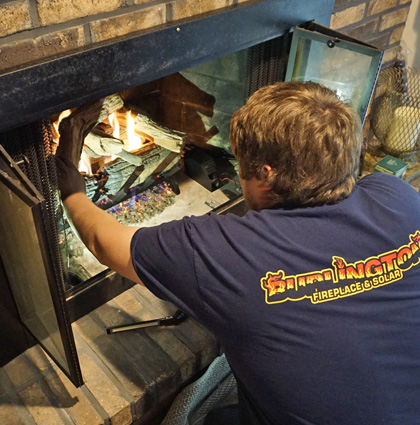 Fireplace insert install in Milwuakee, WI